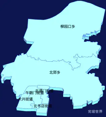 echarts开封市龙亭区geoJson地图3d地图